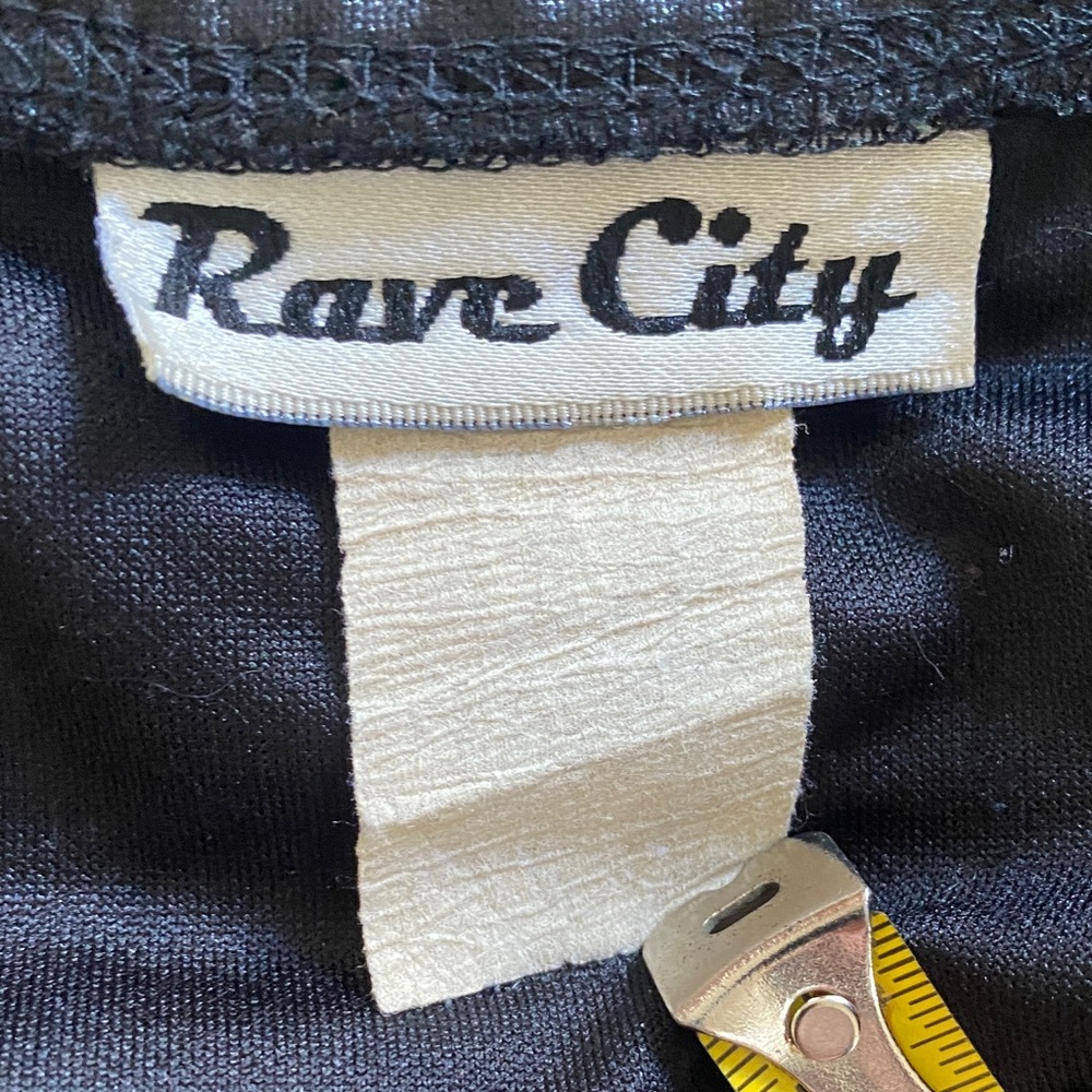 Rave City USA Vintage Black Silver Studded Skirt